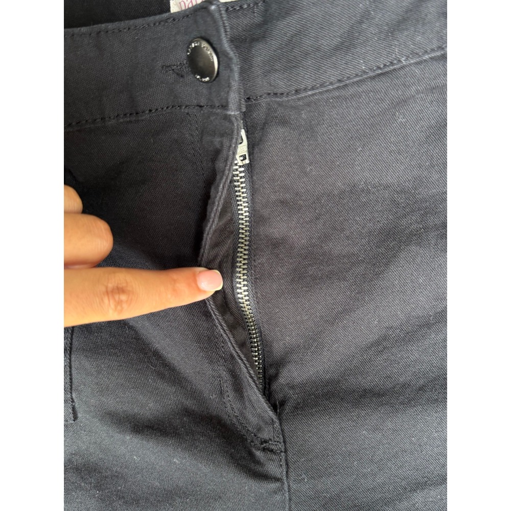 Papaya Denim Black Rolled Cuff Stretch Cotton Shorts Womens Size 18 Plus Size - Picture 4 of 9